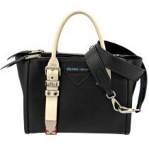 Prada Concept Black Leather Handbag
